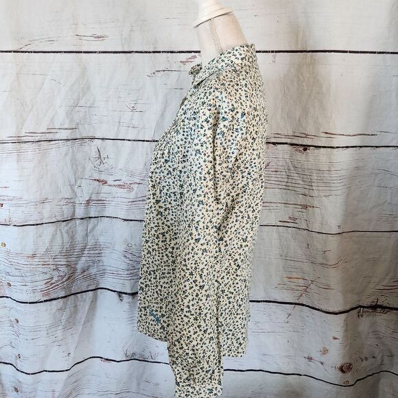 Dubarry of Ireland Brookline Button Front Floral Top Size 12 NWT - Picture 2 of 7